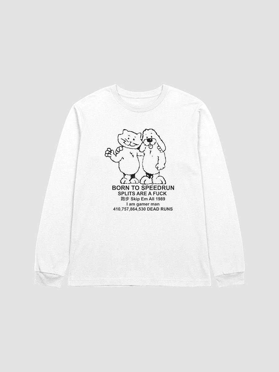 Born to Speedrun - Longsleeve Tee - White product image (1)