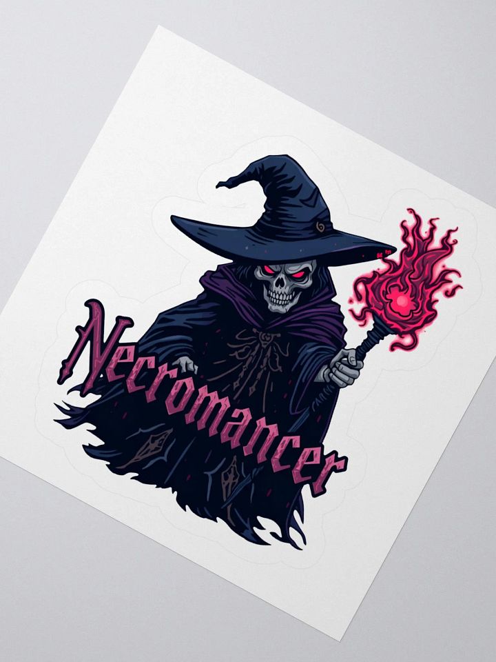 Necromancer's Fire Kiss Cut Sticker product image (5)