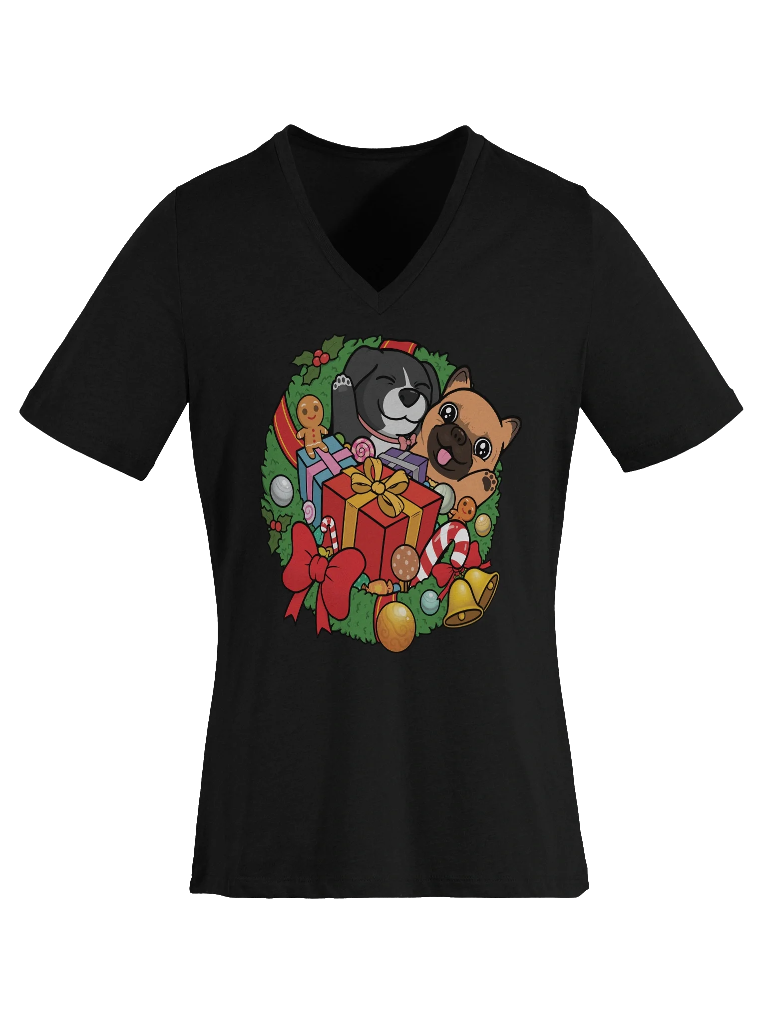 Sofi and Fen Holiday Ladies V-Neck product image (2)