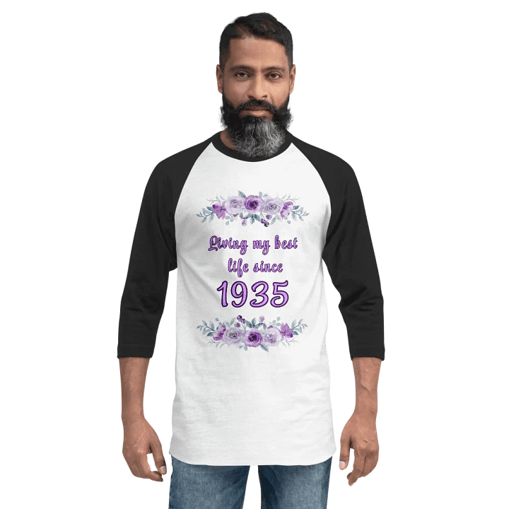Floral Best Life since 1935 Raglan Tee product image (2)