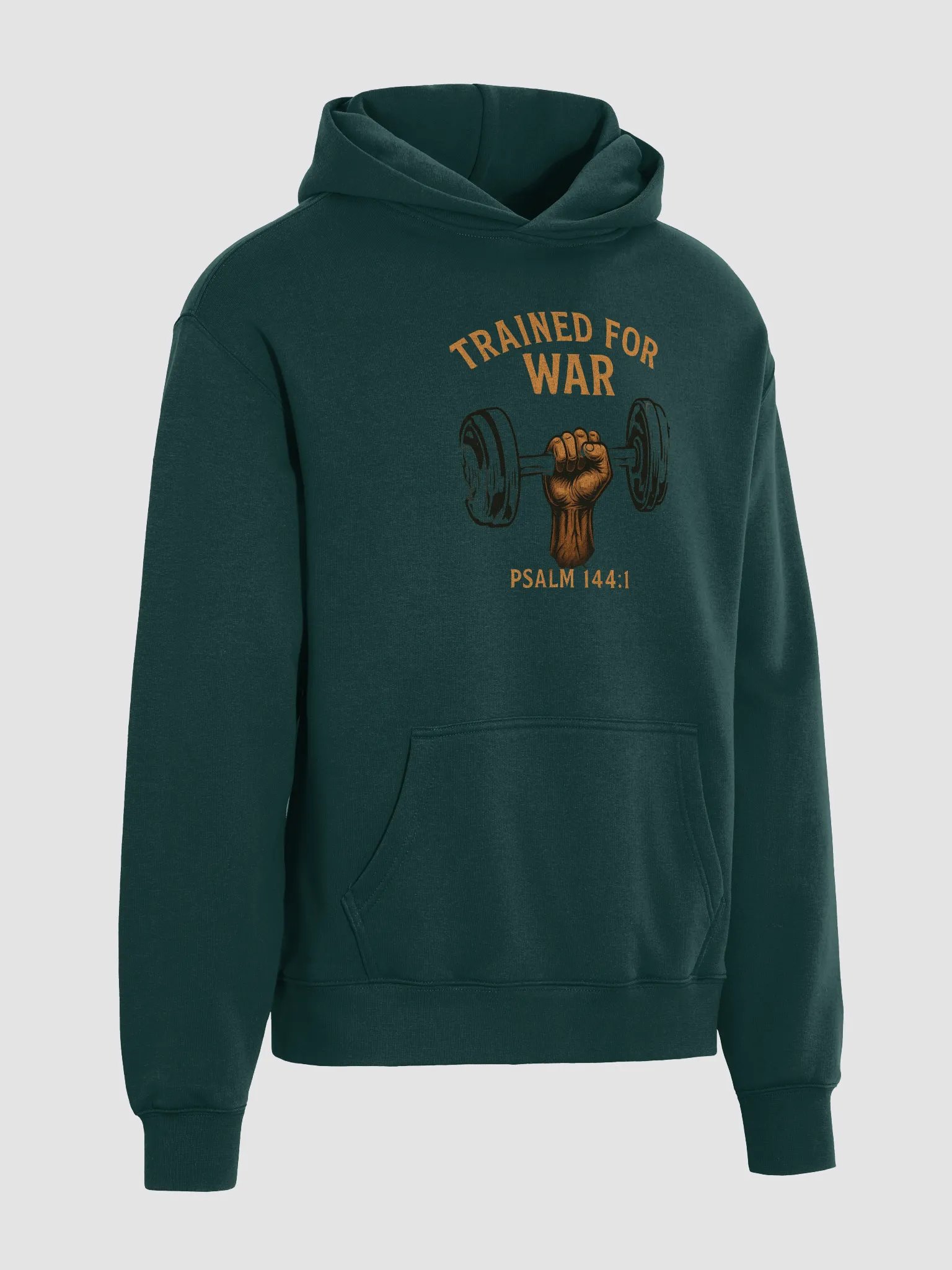 Trained for War minimalist hoodie product image (4)
