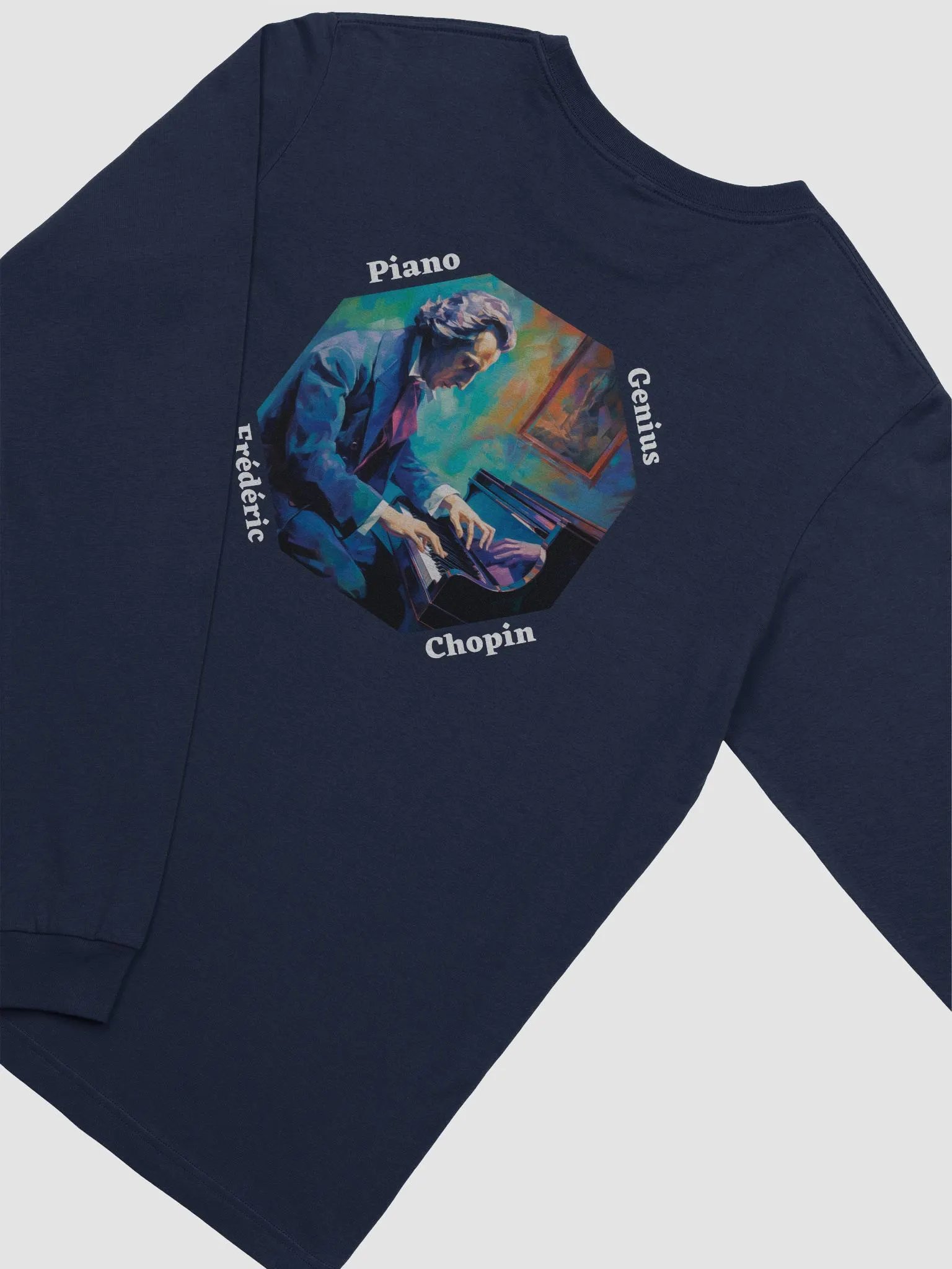 Frédéric Chopin [Playing Piano] - Piano Genius | Longsleeve (Backprint) product image (4)