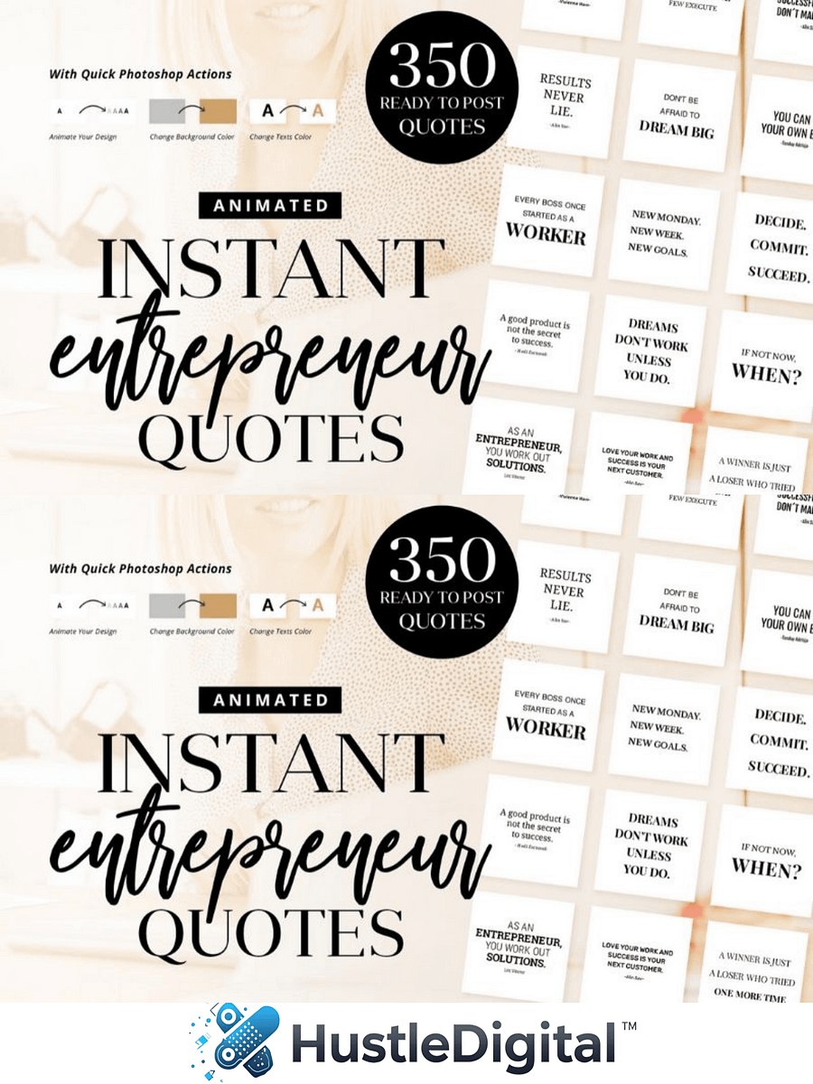 Animated Instant Entrepreneur Quotes product image (1)