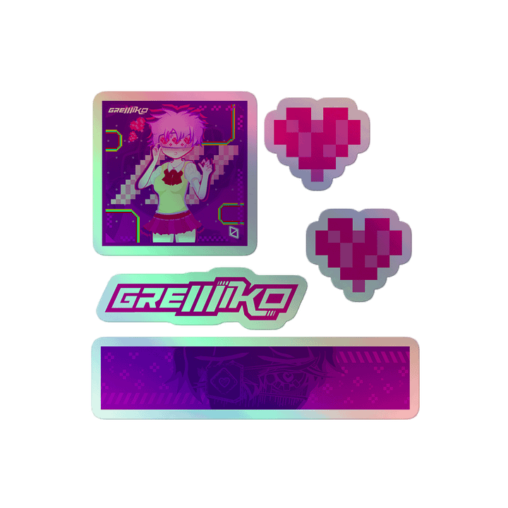 Virtual Love "Holographic Stickers" product image (1)