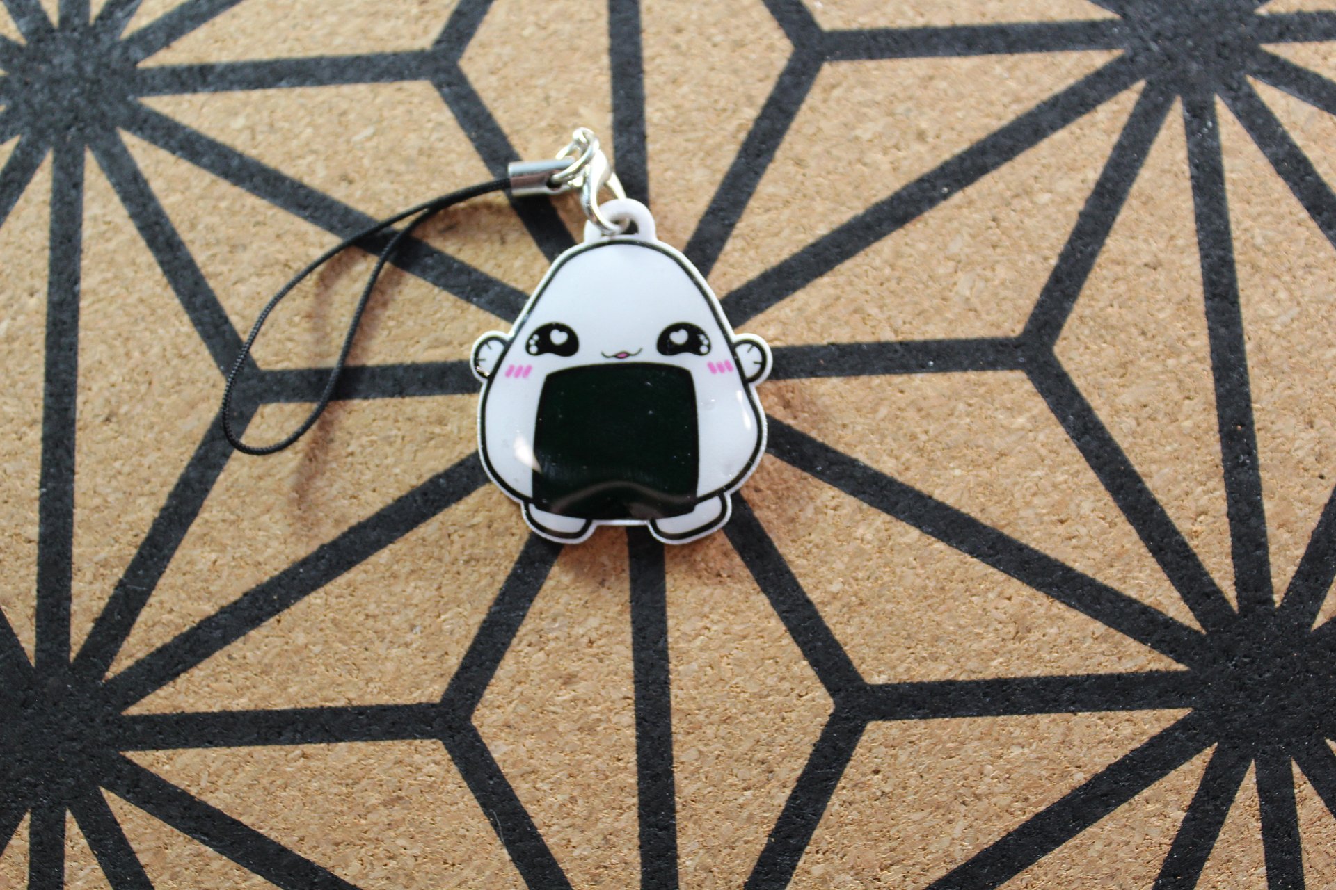 Rice ball (Onigri) Keychain, Magnet, or Needleminder product image (1)
