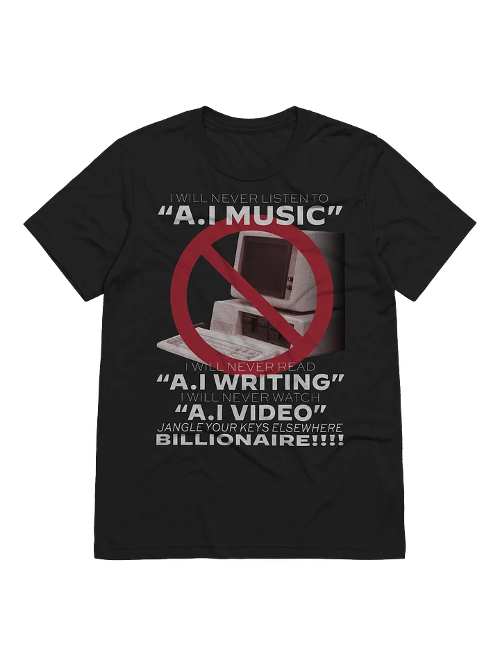 I WILL NEVER LISTEN TO AI MUSIC "TRIBLEND" product image (1)