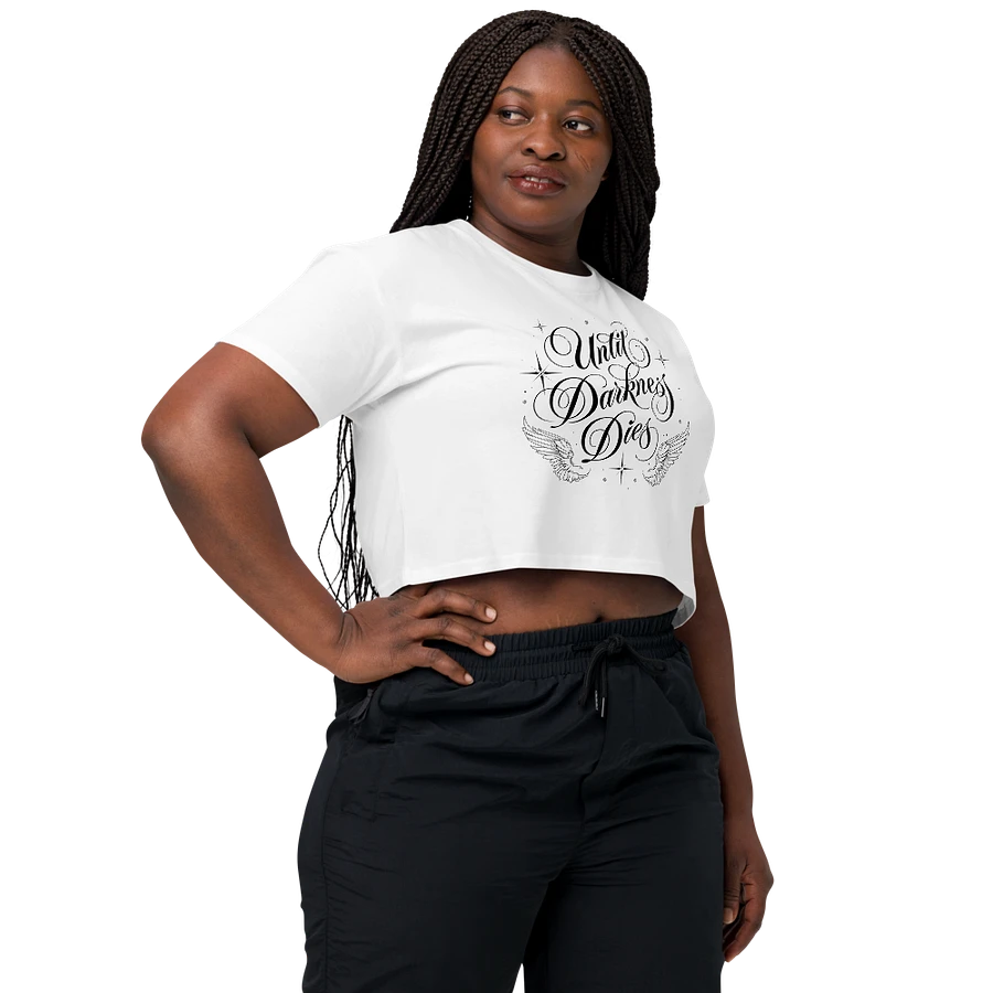 Until Darkness Dies (wings design) Women's Premium Crop Top product image (117)