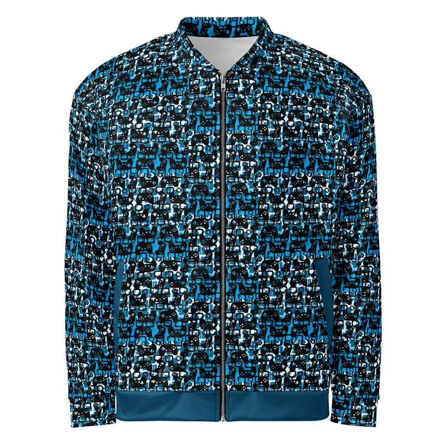 Story Lover Unisex Bomber Jacket (Blue and Black) product image (2)