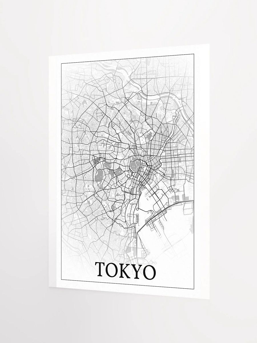 Tokyo, Japan, city map print product image (2)
