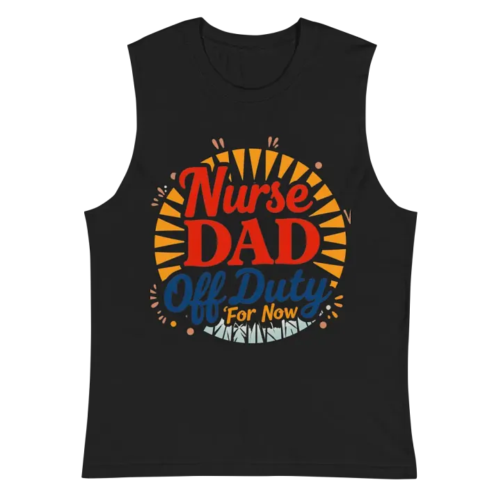 Nurse Dad Off Duty Muscle Tank product image (3)