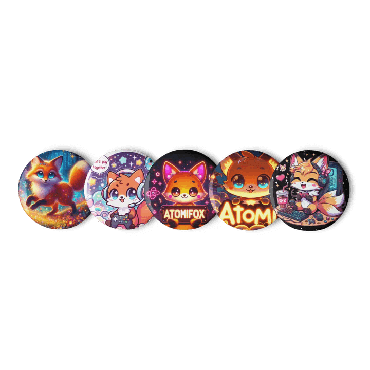 Whimsical Fox Pin Button Set product image (3)