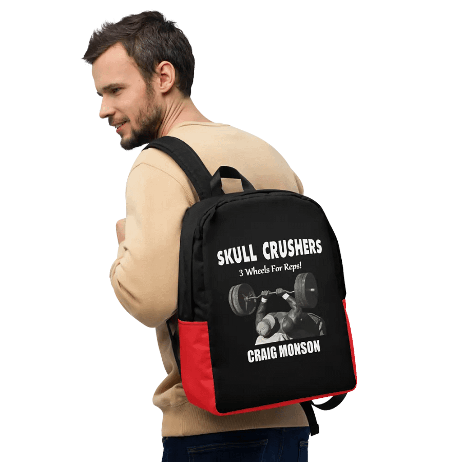 Craig Monson Three Wheels For Reps! Backpack product image (8)
