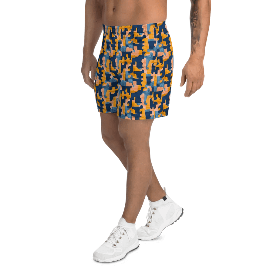 Flowing Shapes | Athletic Long Shorts product image (3)