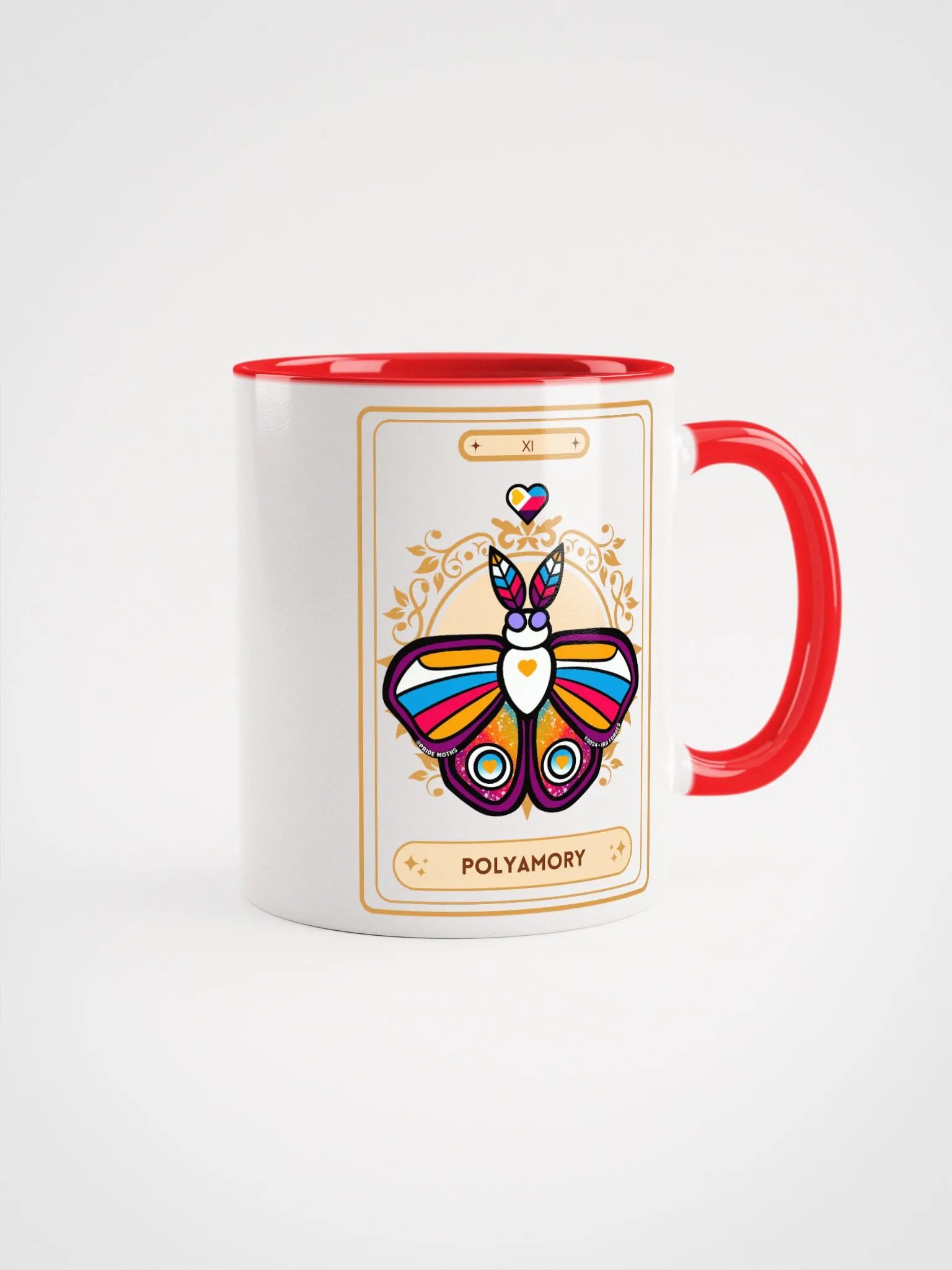 Polyamory Pride | Tarot Moth | Moth Mug | Polyam | Poly | ENM product image (1)