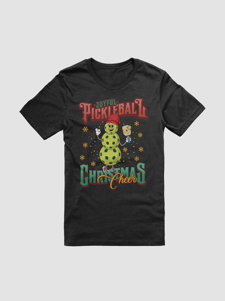 Joyful Pickleball Christmas Cheer Snowman T-Shirt product image (7)