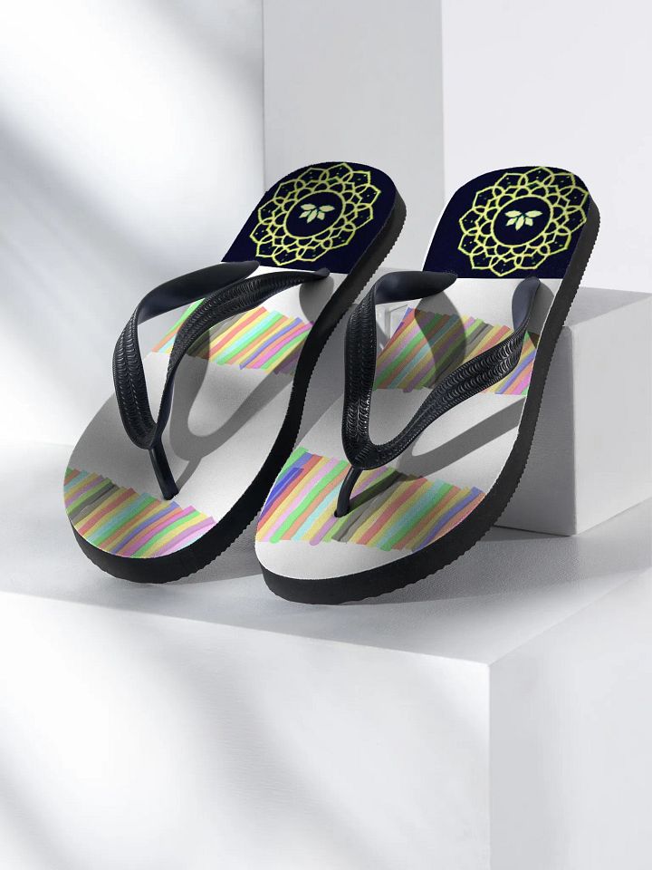 Psychedelic Wave Custom Flip-Flops product image (1)