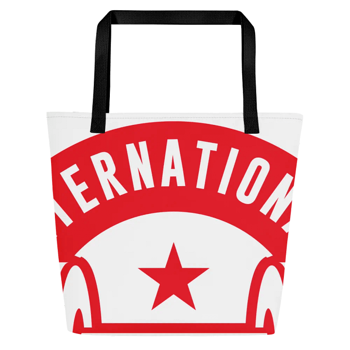 IFBNewsfeed.Org's All-Over Print Large Tote Bag w/ Pocket product image (1)