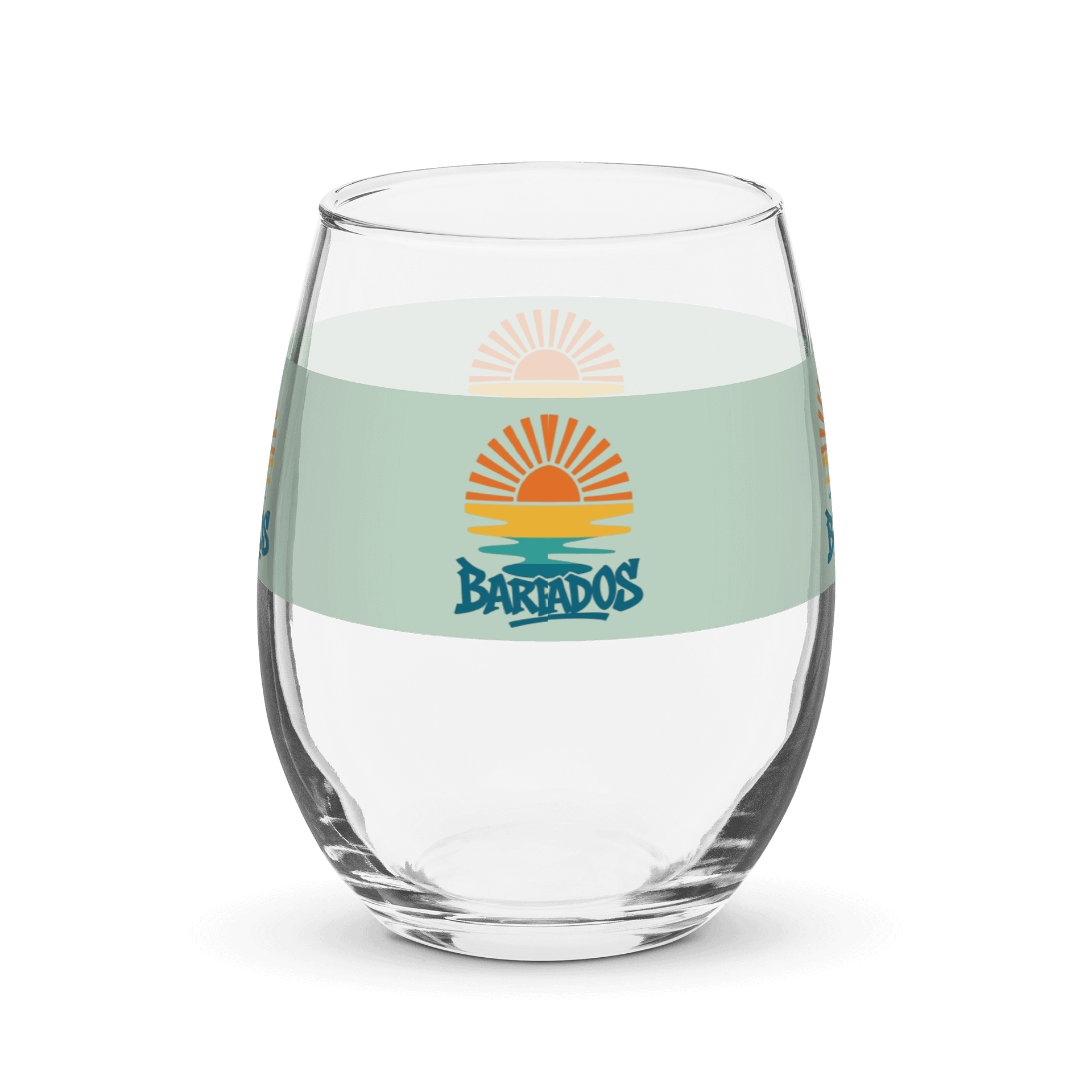Rising Sun Barbados Stemless Wine Glass product image (2)