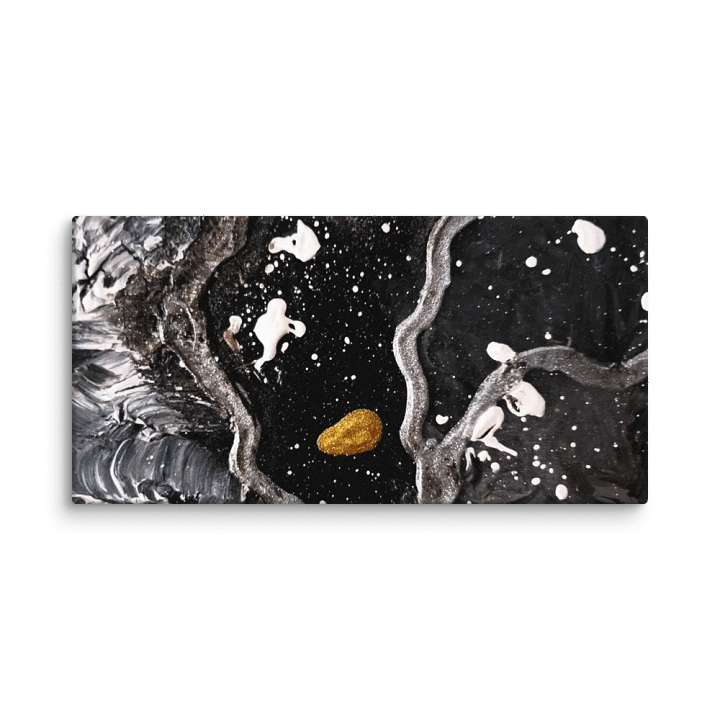 Golden Waves Abstract Canvas product image (1)