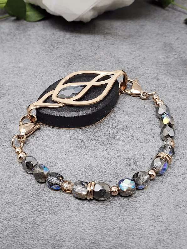 Celebration Bracelet | Czech Glass | Handmade Accessory for Bellabeat Leaf Urban & Ivy product image (1)