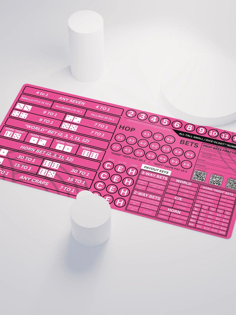 Craps Prop Box Practice Pad - Hot Pink product image (3)