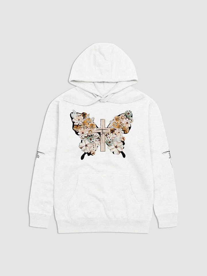 Faith and a Butterfly Cotton Unisex Hoodie product image (2)
