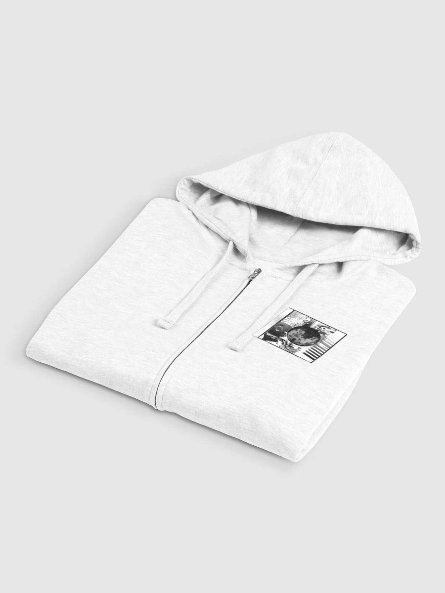 FRAGMENTED ZIP-UP HOODIE [WHITE] product image (3)