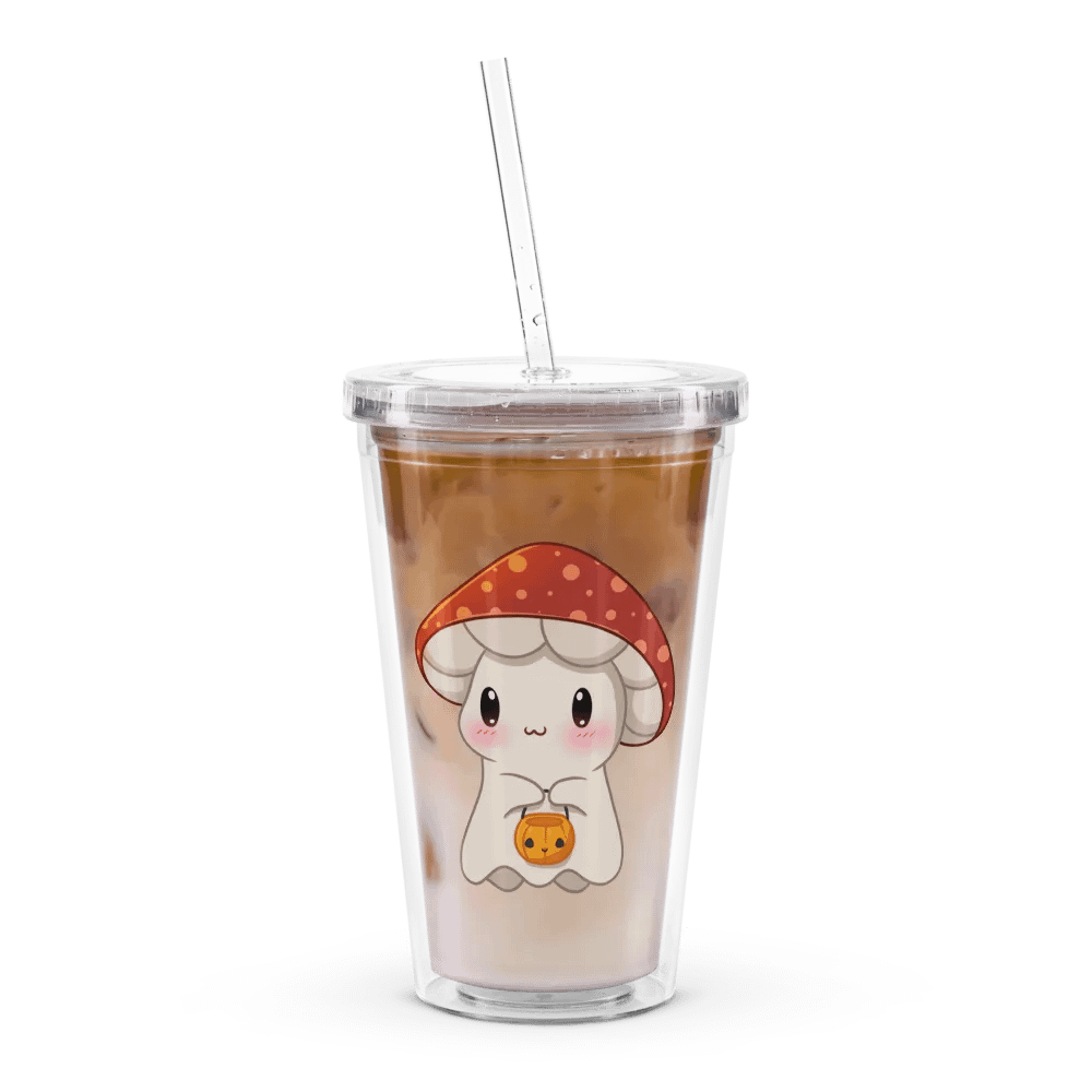 Mushie Ghost Plastic Tumbler product image (3)