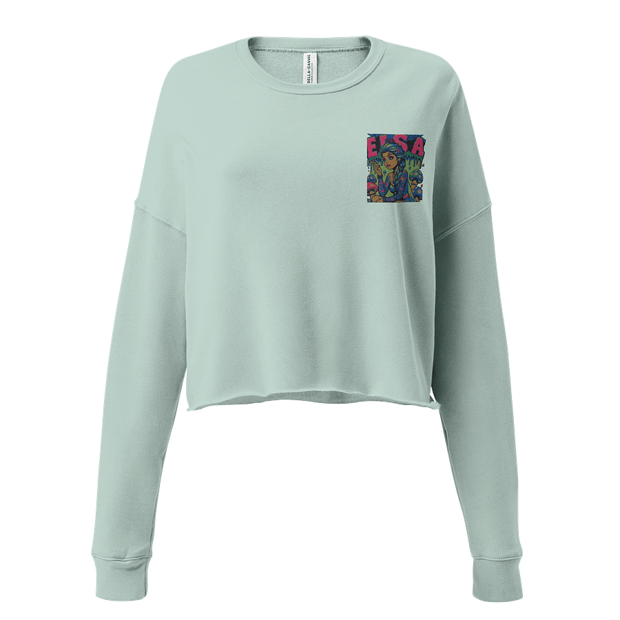 Psychedelic Femme Fleece Crop Sweatshirt product image (2)
