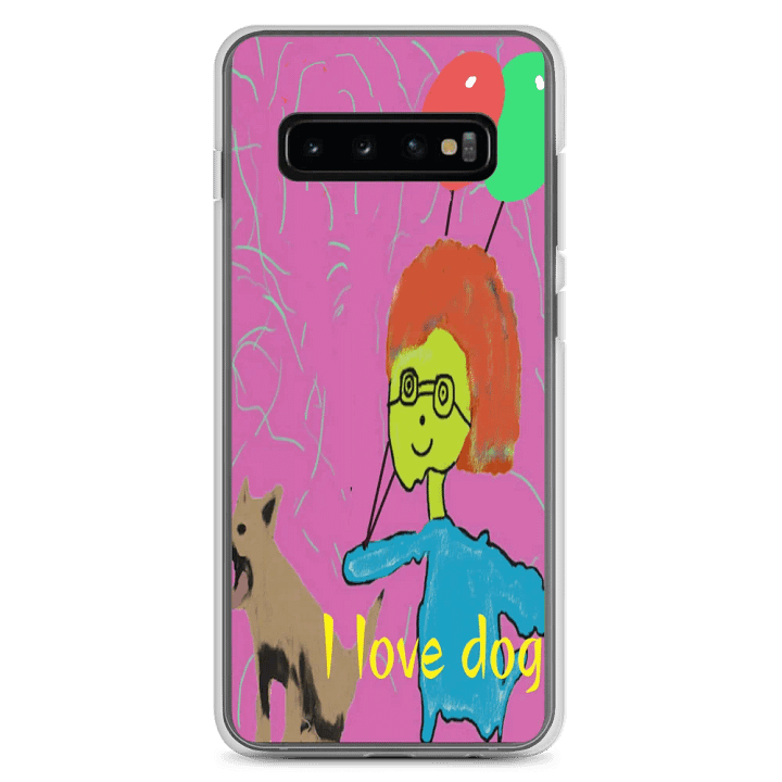 Clear Case for Samsung®: i love dog product image (2)