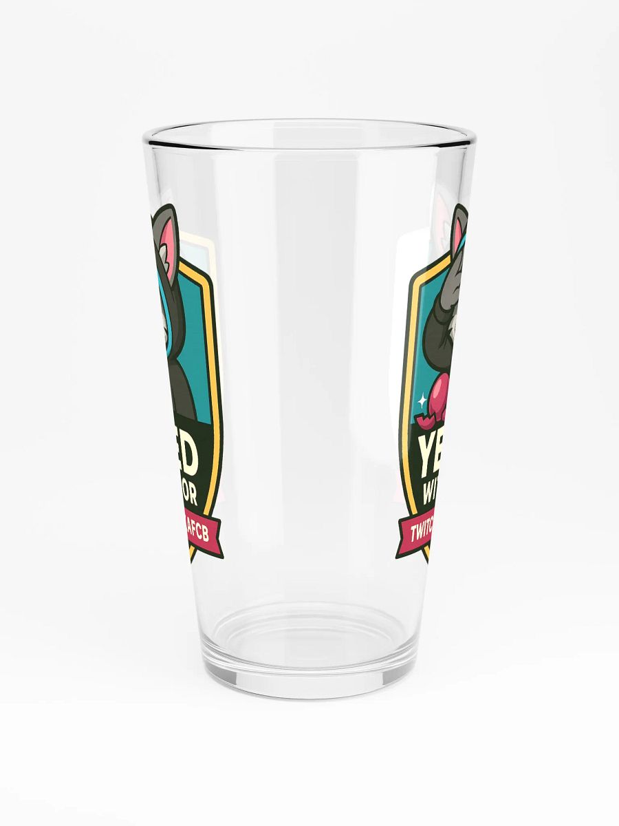 "YEETED WITH HONOR" PINT GLASS – Official Stream Mascot Edition product image (3)
