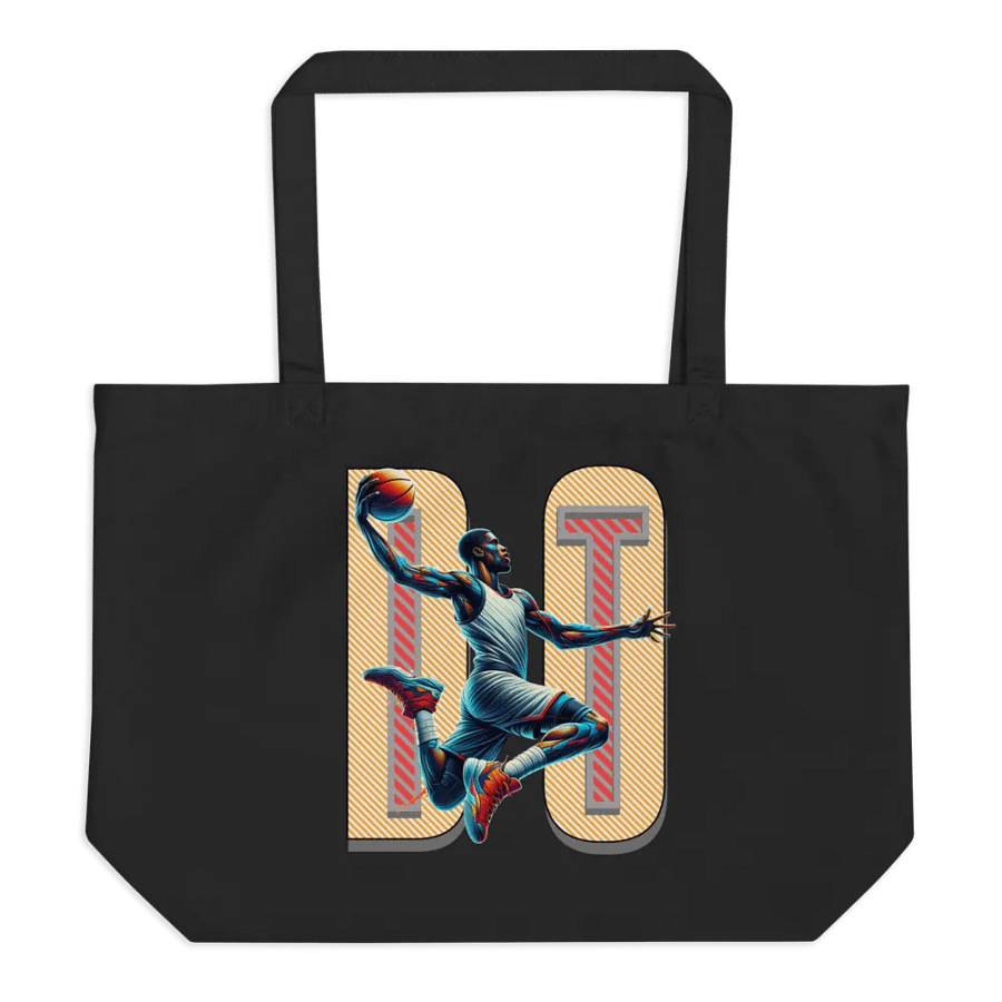 Do It Basketball Airborne Dunk Organic Tote Bag product image (1)