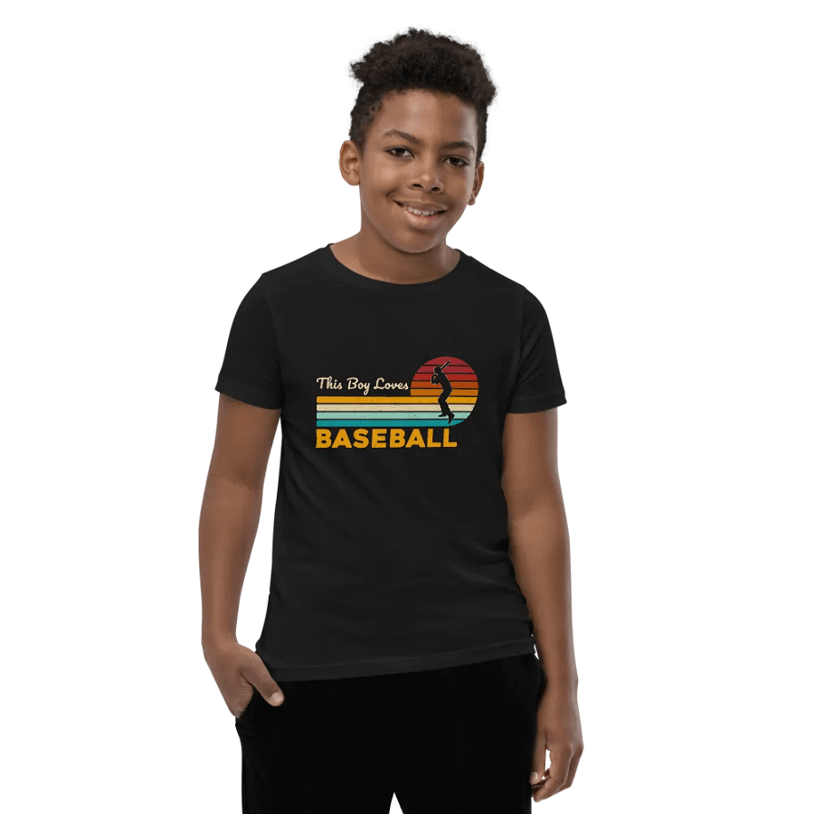 Sunset Baseball Youth T-Shirt product image (7)