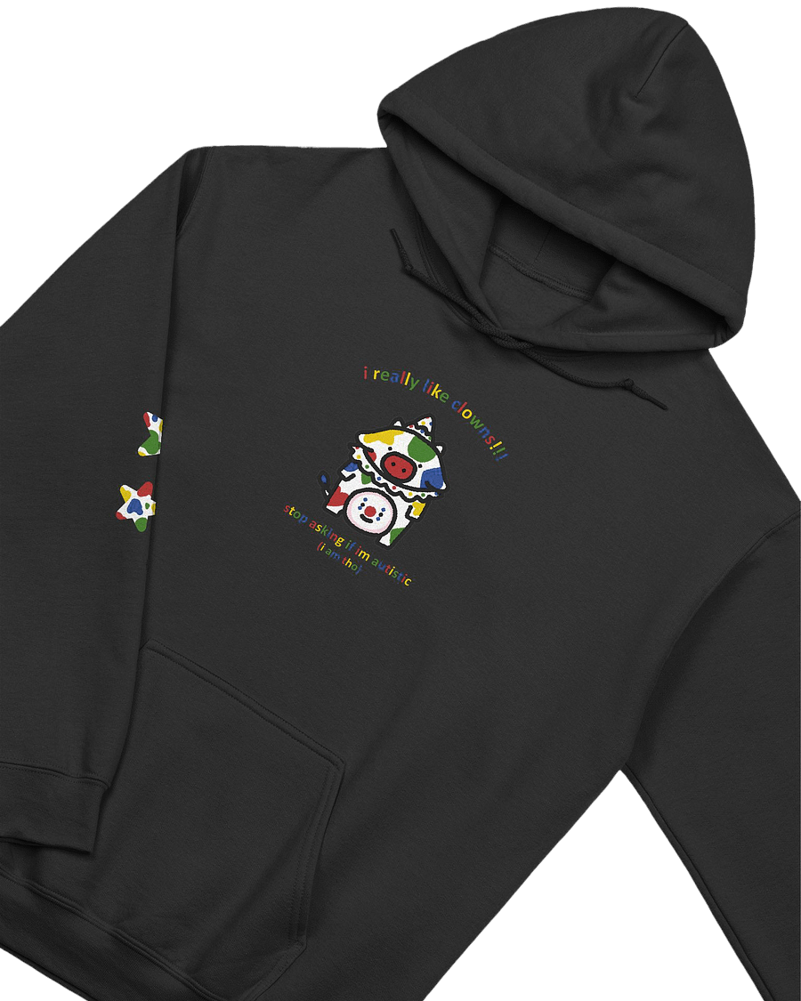 🐮autism clown hoodie🖤 product image (2)