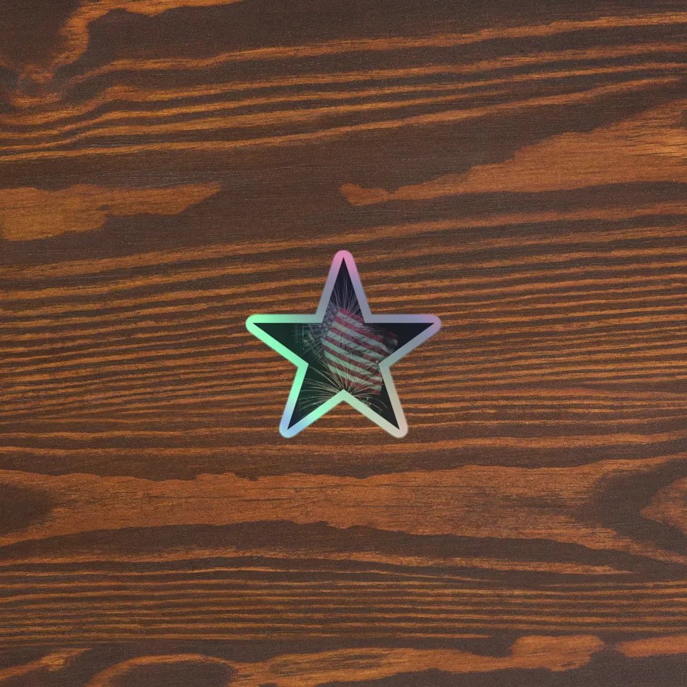 4th July – Star with Flag and Fireworks product image (5)
