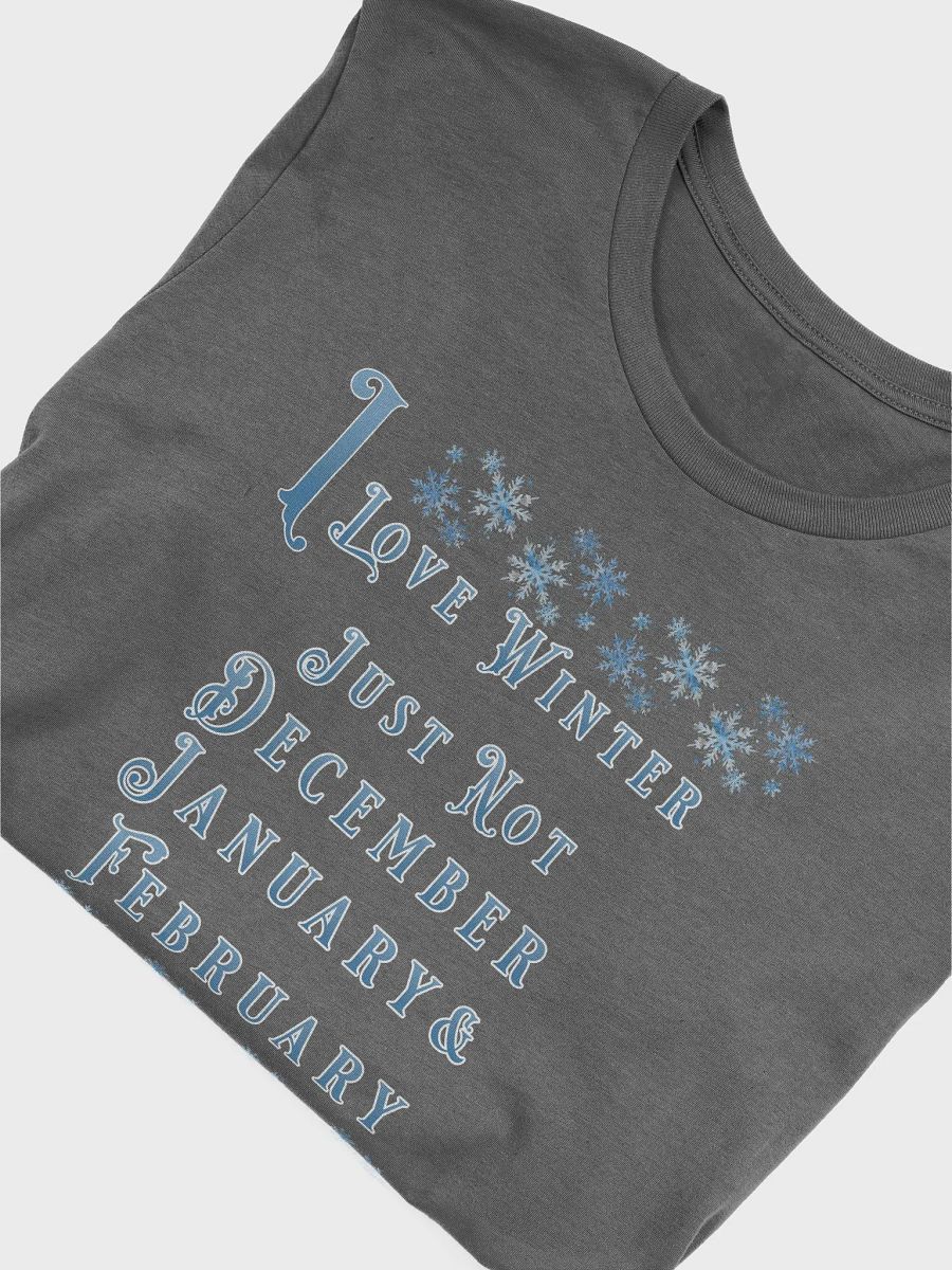 I Love Winter, Not Just December, January And February product image (33)