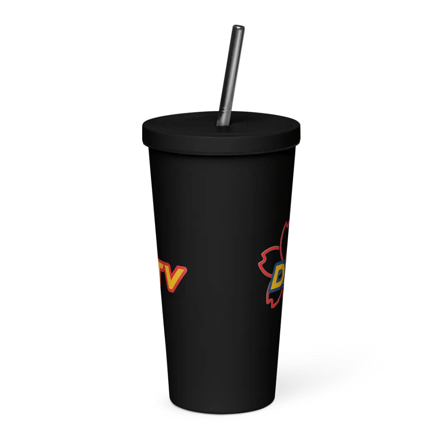DarkSakuraTTV Insulated Tumbler with a Straw product image (2)
