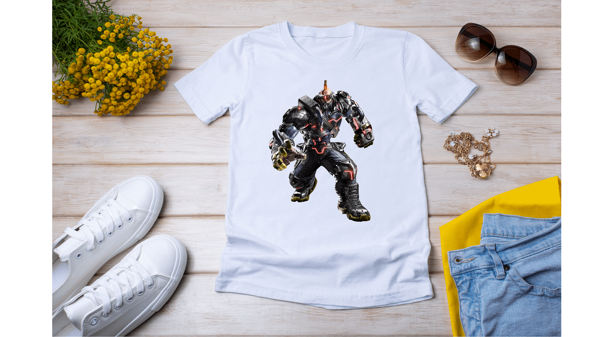 Jack 8 V-neck T-shirt (B/W) product image (3)