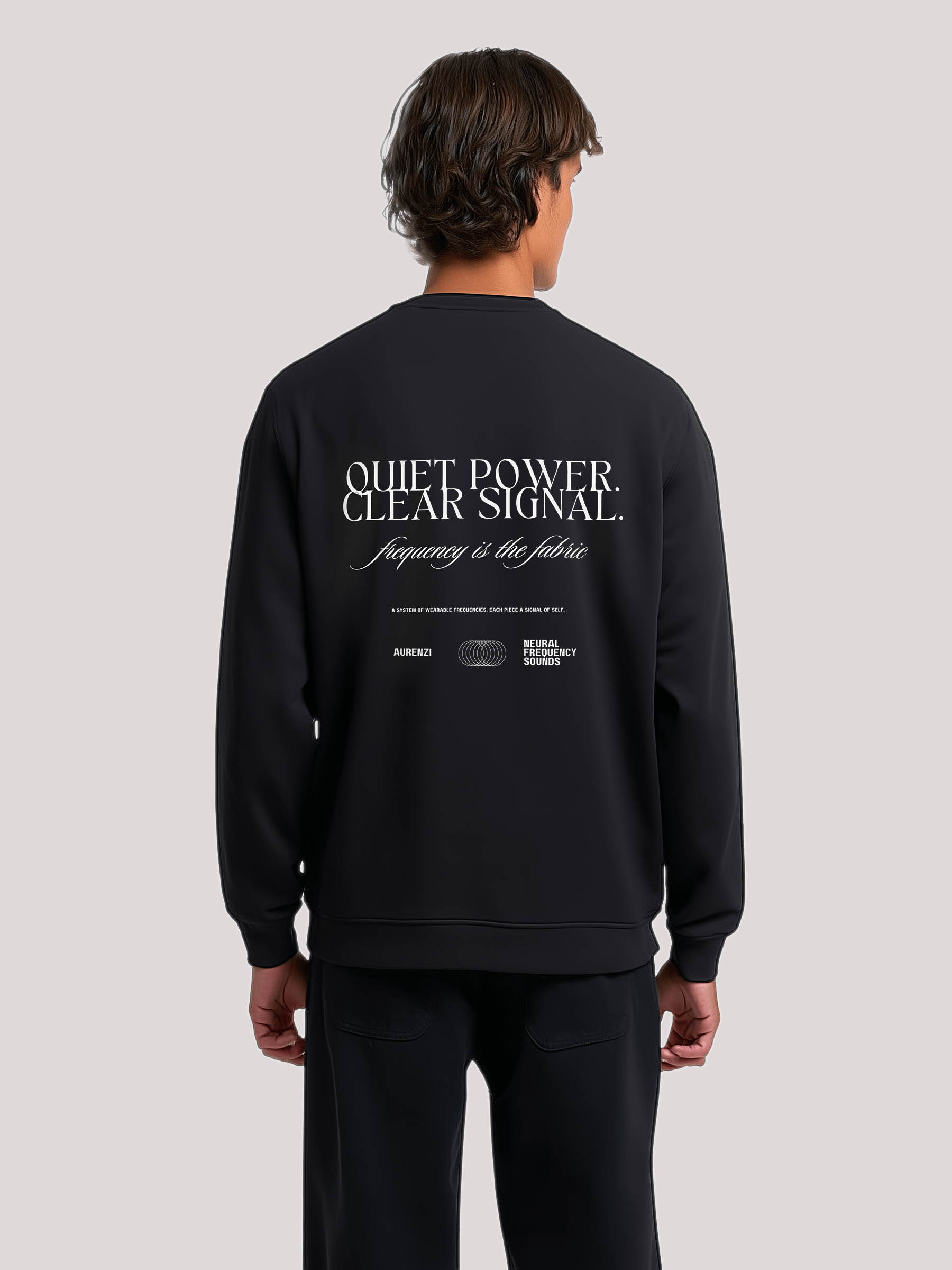 Quiet Power Crewneck – Black Signal / Capsule 01 product image (5)