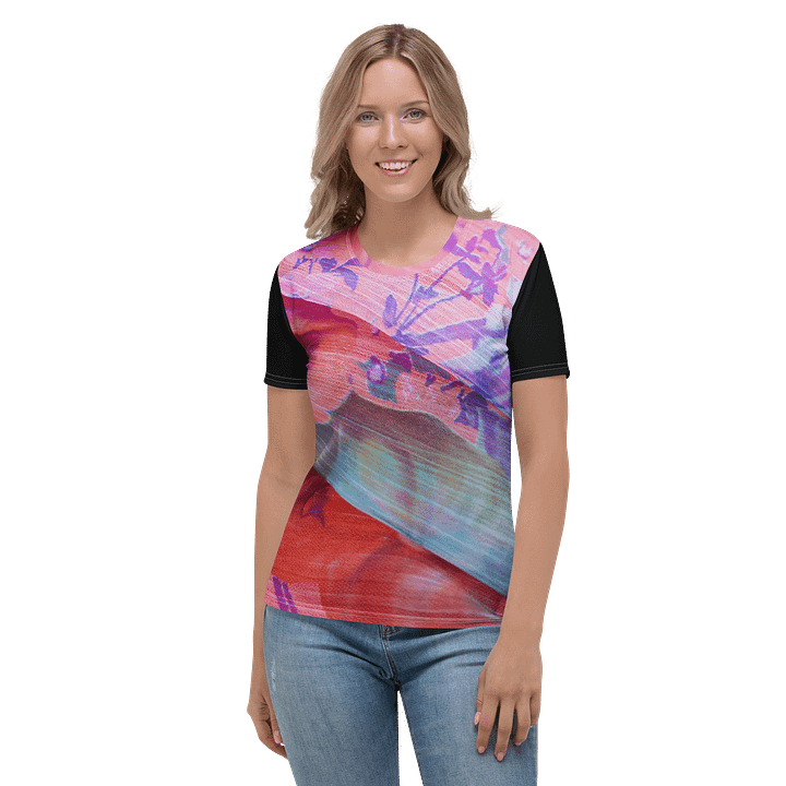Paradise Breeze Black Women's Print T-Shirt product image (1)