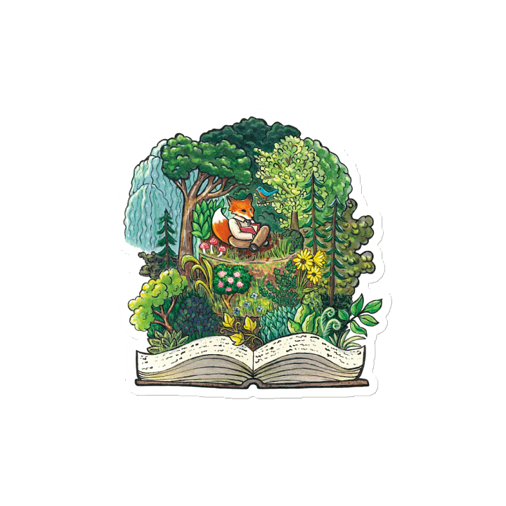 Fantasy Forest Fox Cake - 4 Inch Magnet product image (2)