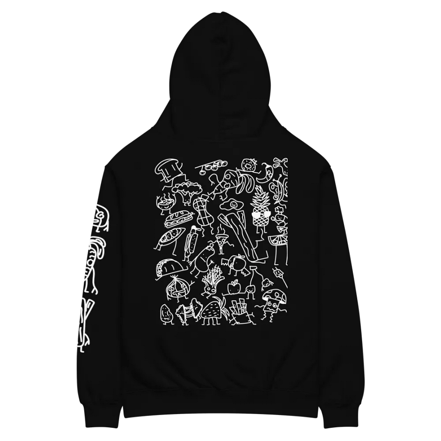 Food doodle hoodie product image (12)