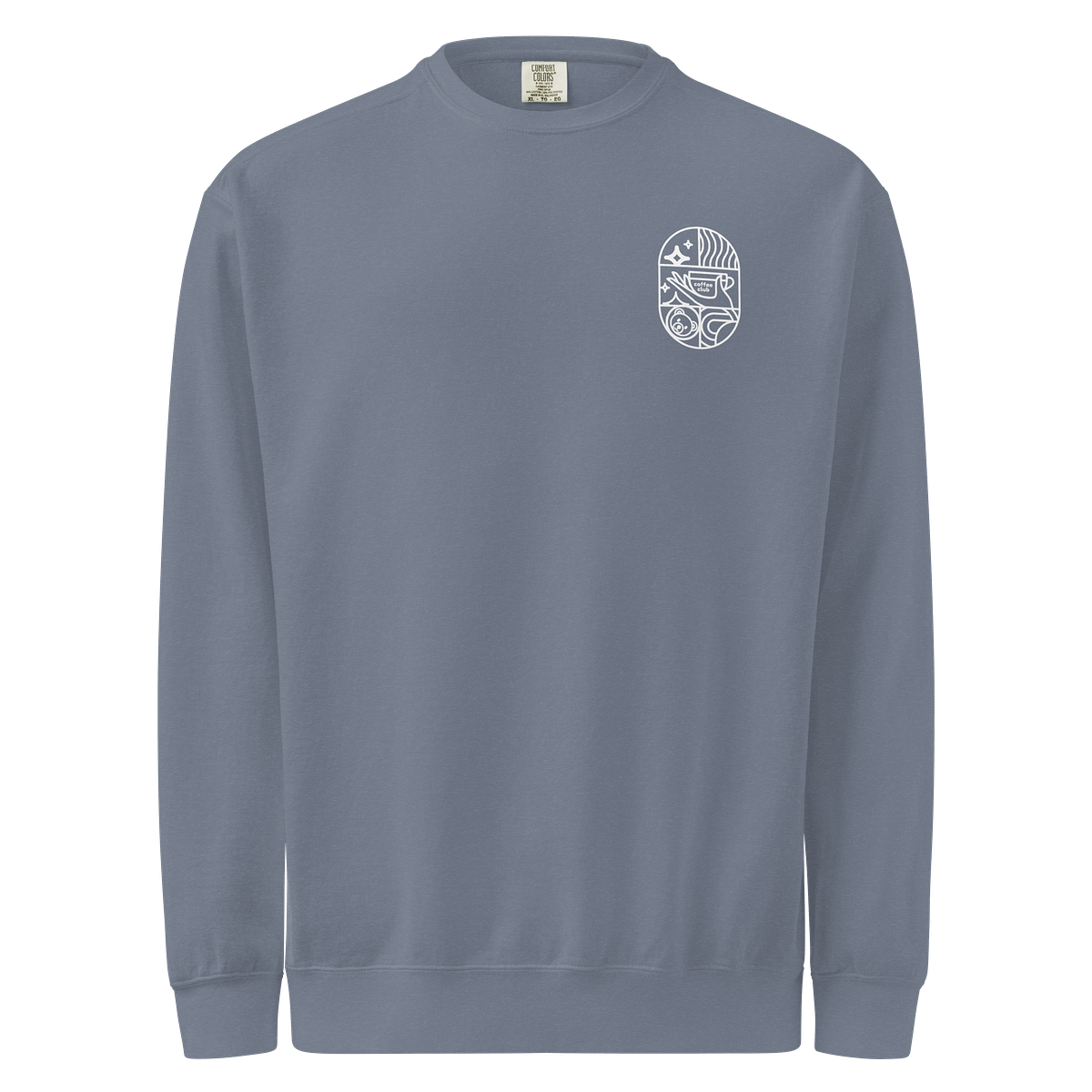 NO COFFEE × CLUBHAUS CREW SWEAT SHIRT L NO COFFEE × CLUBHAUS CREW SWEAT SHIRT | NO COFFEE