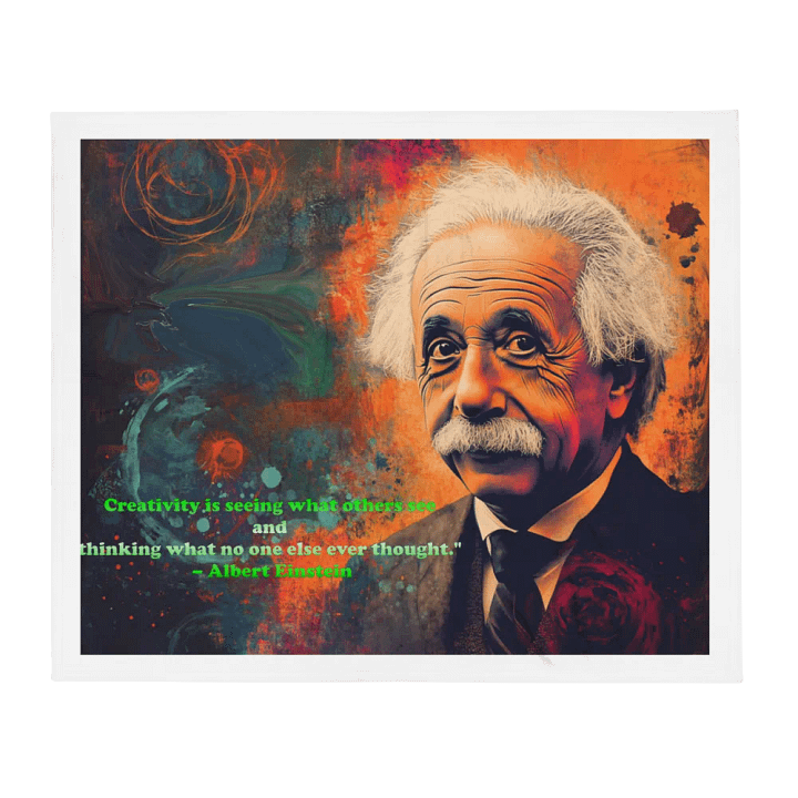 Einstein Quote Throw Blanket product image (2)