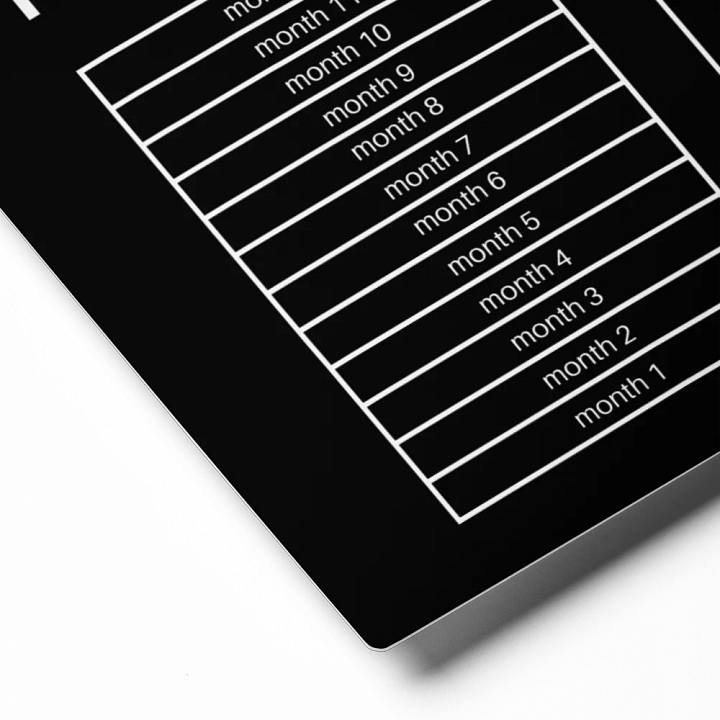 ANNUAL RENT TRACKER (white design 16) product image (2)