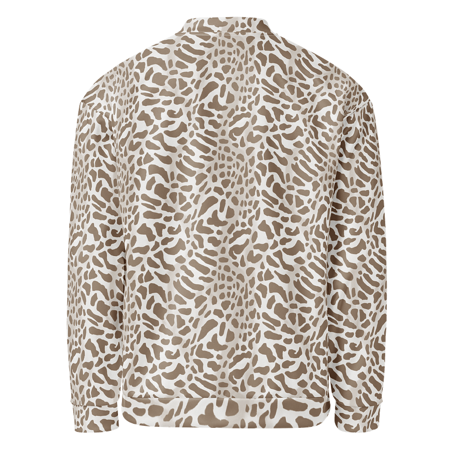 Cappuccino Giraffe Bomber Jacket product image (2)