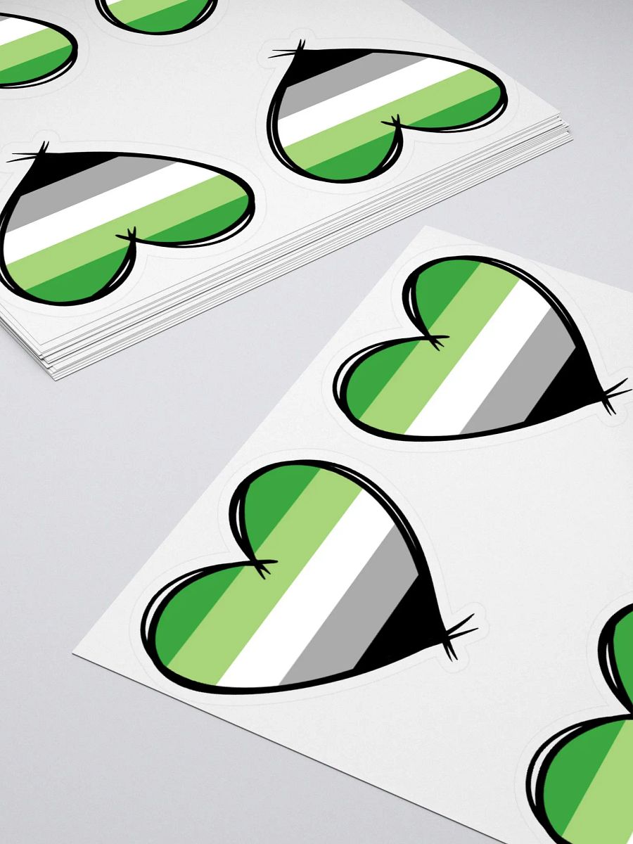 Aromantic Pride Stickers product image (4)