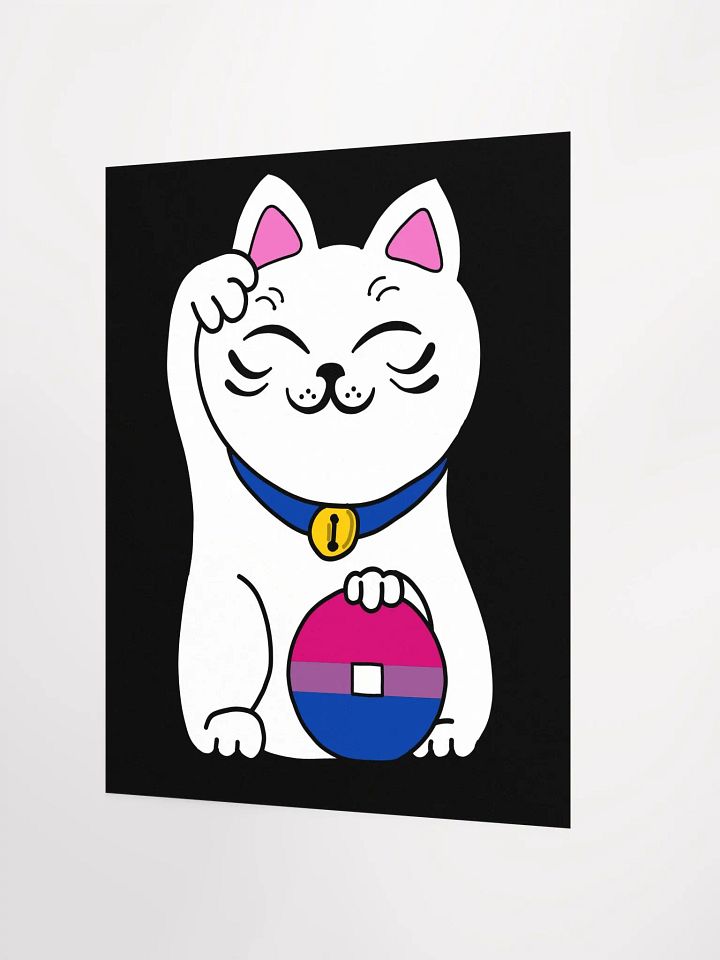 Maneki neko bisexual pride poster product image (2)