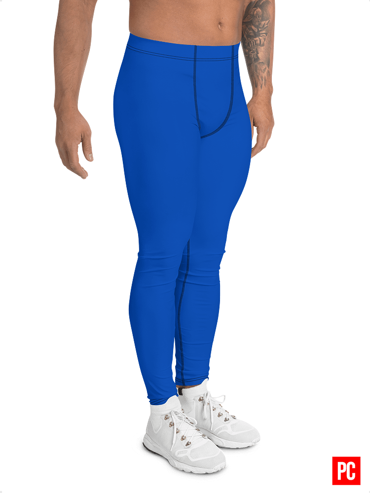 Plain Color Absolute Blue Leggings product image (3)