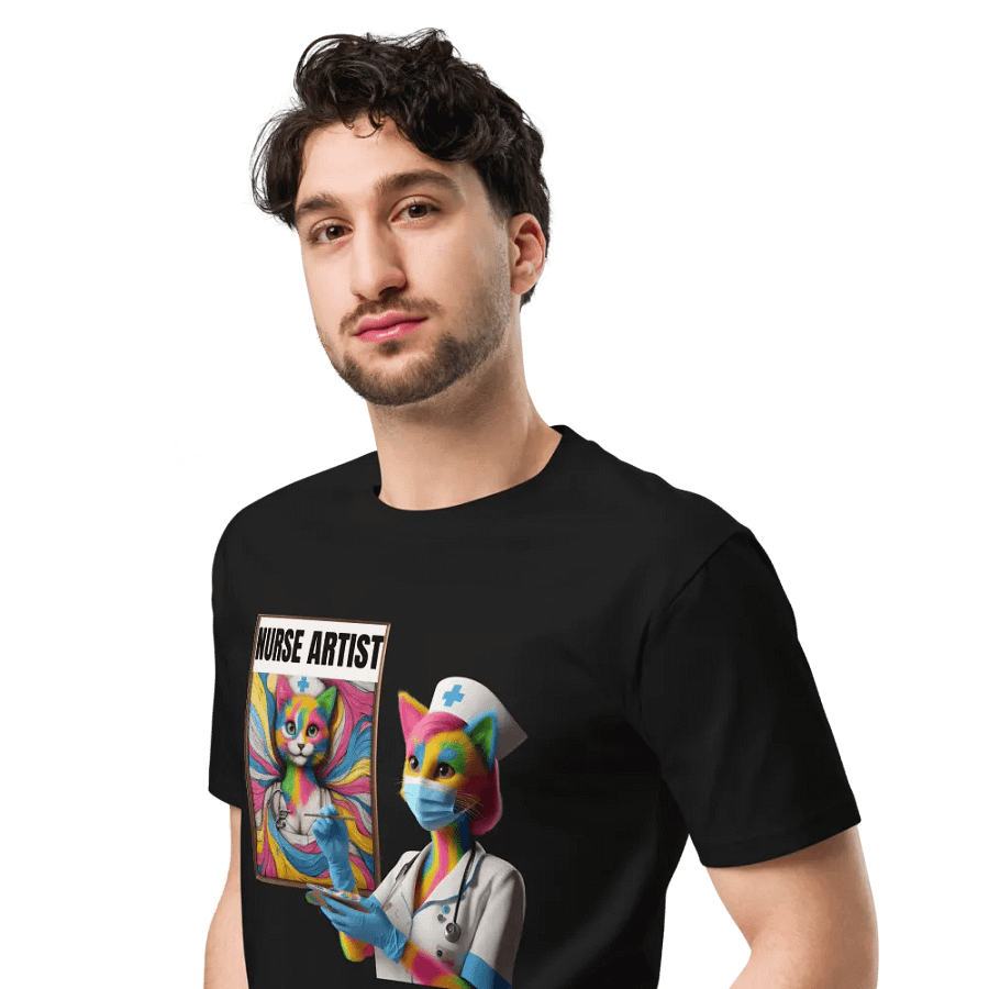 Nurse Artist Cat Unisex Tee product image (7)
